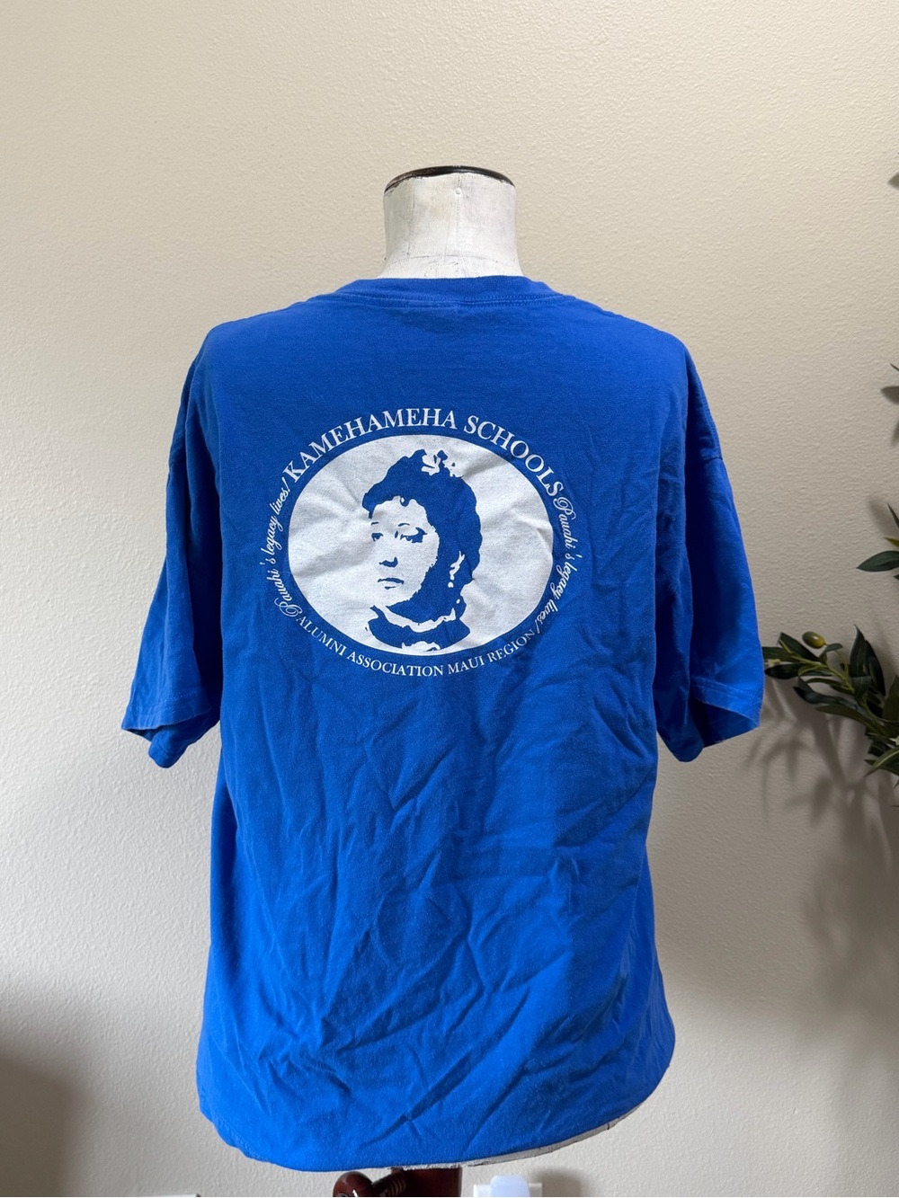 Vintage Royal Blue Graphic Maui Tee